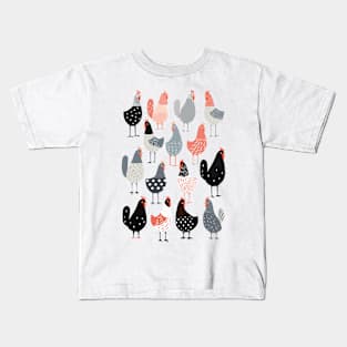 Cluck Yeah! Funny Chicken Celebration Tee Kids T-Shirt